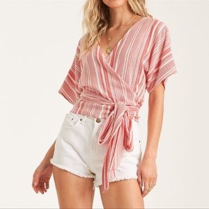 NWT Billabong Wrap Top
